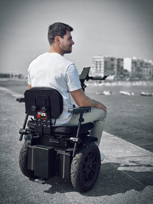 Fauteuil roulant électrique GUS de dos